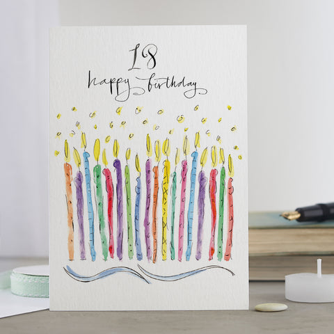 '18 Happy Birthday' Milestone Birthday Card