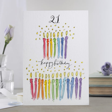 '21 Happy Birthday' Milestone Birthday Card