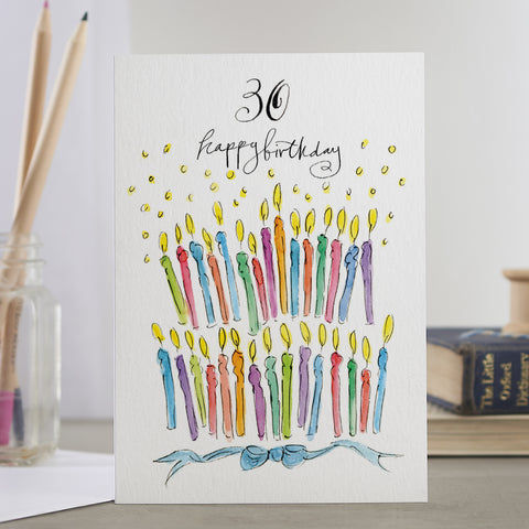 '30 Happy Birthday' Milestone Birthday Card