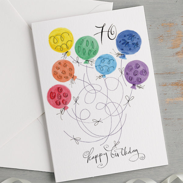 '70 Happy Birthday' Milestone Birthday Card