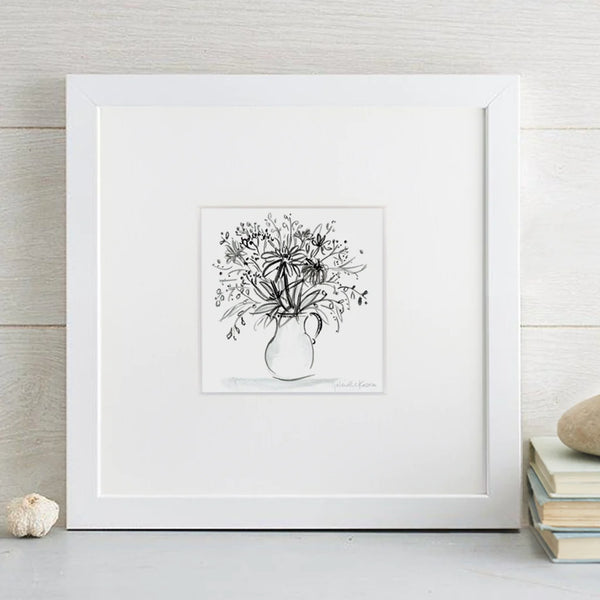 'Vase Of Flowers' Framed Original Art