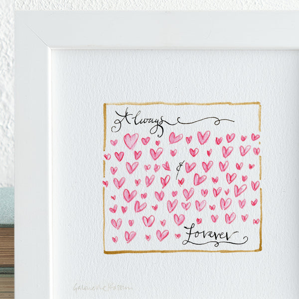 'Always & Forever' Framed Original Art
