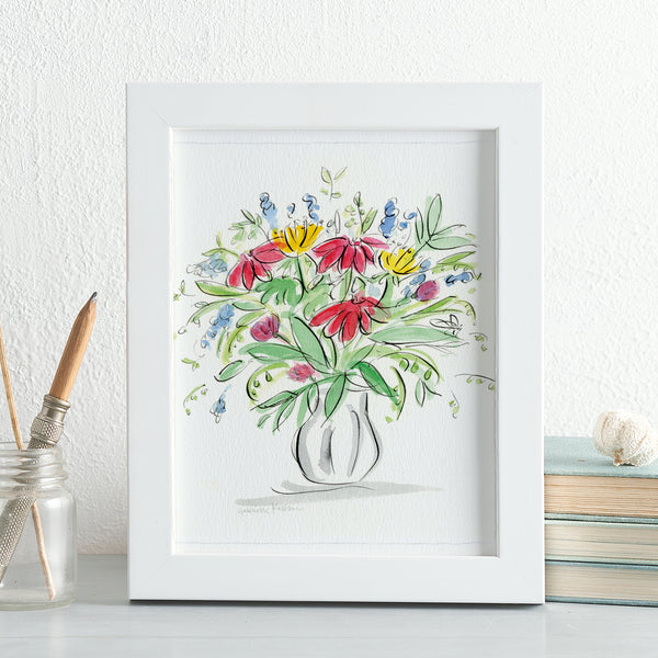 'Allotment Posy' Framed Original Art