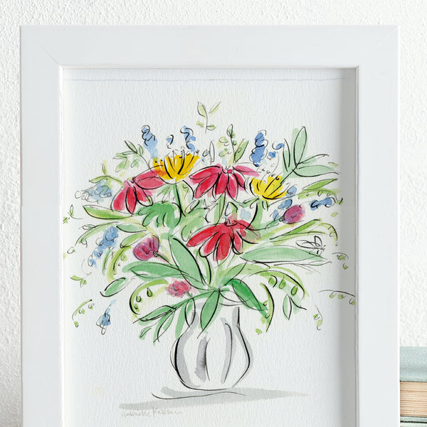 'Allotment Posy' Framed Original Art