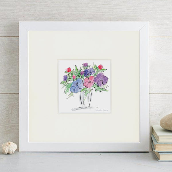 'Anemones' Mounted Art Print