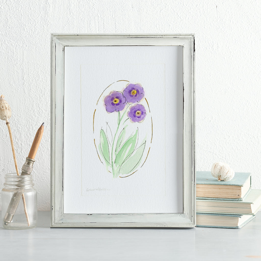 'Auricula' Framed Original Art