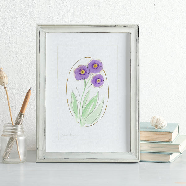 'Auricula' Framed Original Art