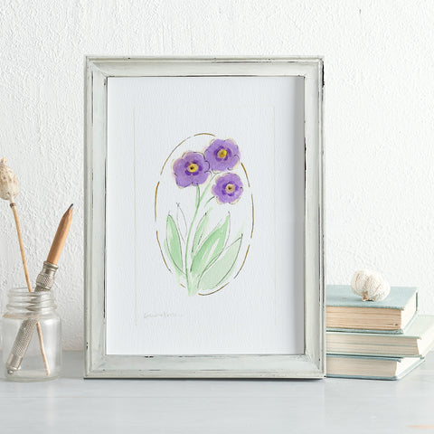 'Auricula' Framed Original Art