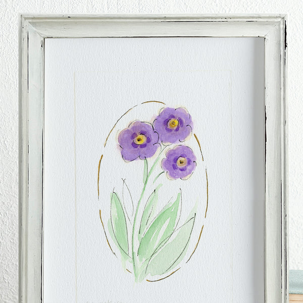 'Auricula' Framed Original Art