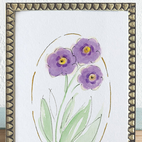 'Auricula' Framed Original Art