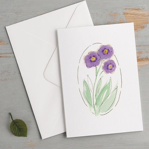 'Auricula' Spring Flower Card