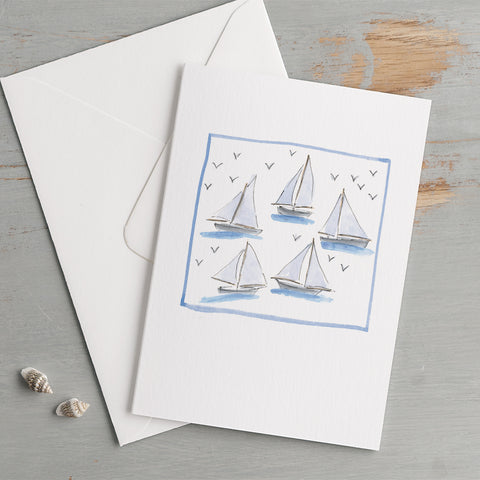 'Sailing Boats' Card