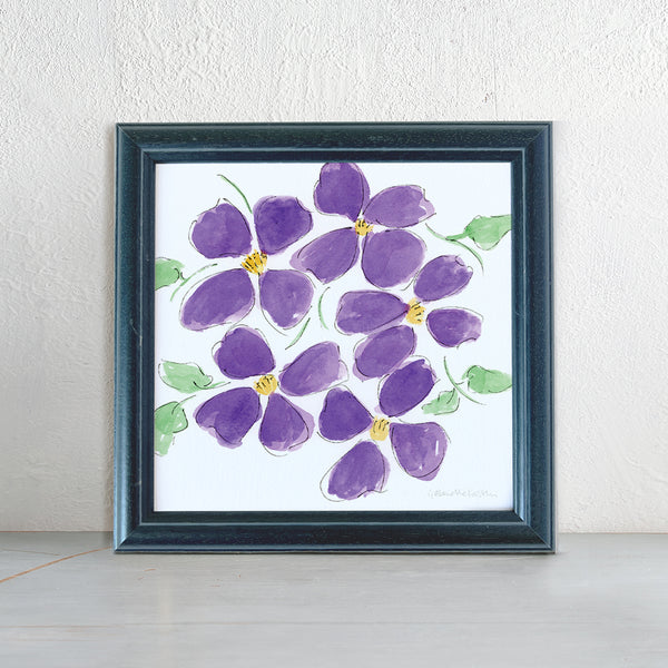 'Clematis' Framed Original Art