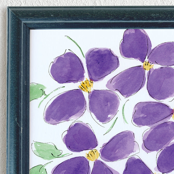 'Clematis' Framed Original Art