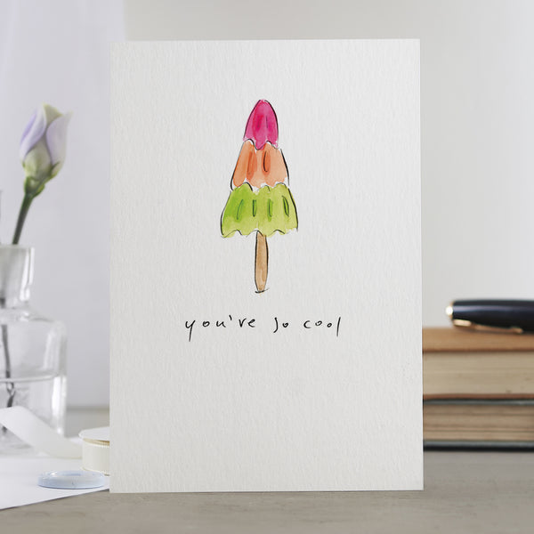 'You're So Cool' Funny Rocket Ice Lolly Card