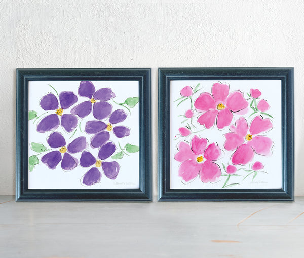 'Clematis' Framed Original Art