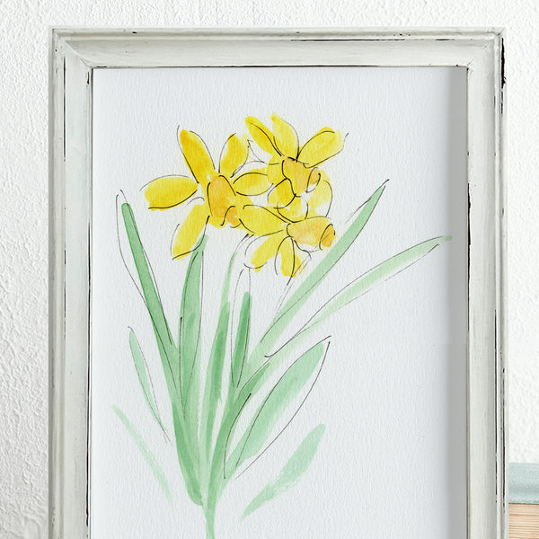 'Daffodils' Framed Original Art