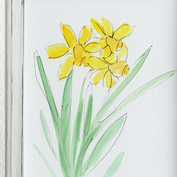 'Daffodils' Framed Original Art