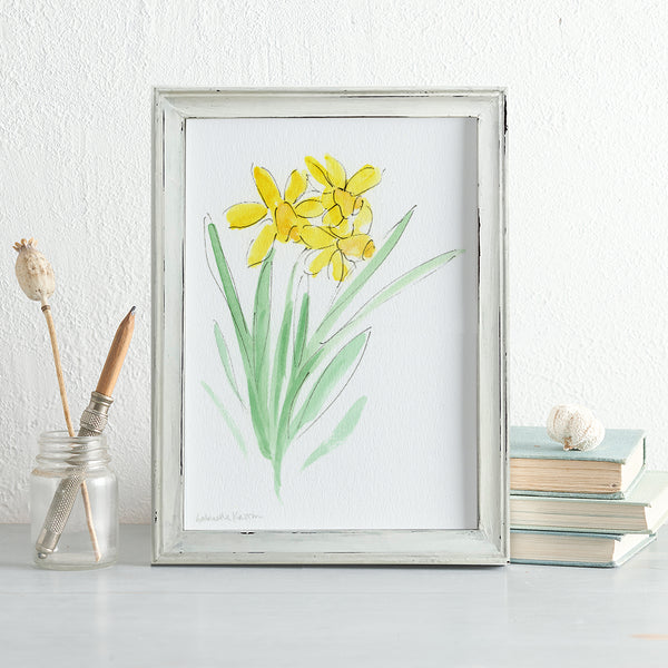 'Daffodils' Framed Original Art