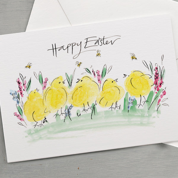 'Chicks & Bumble Bees' Easter Card