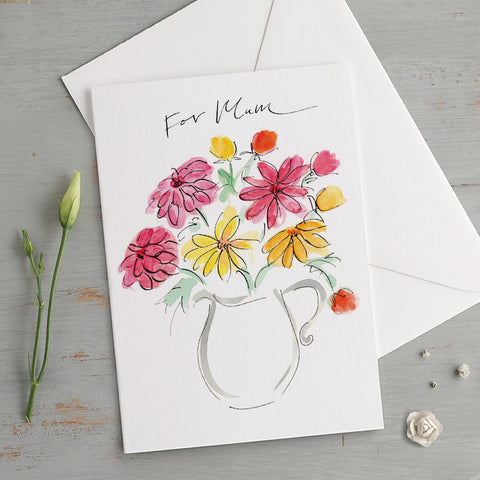 'For Mum' Dahlias Mother's Day Card