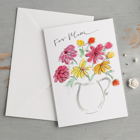 'For Mum' Dahlias Mother's Day Card