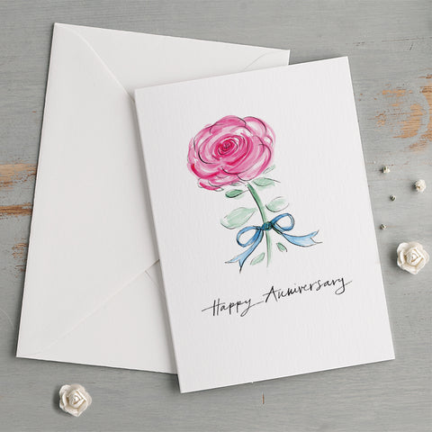 'Happy Anniversary' Romantic Celebration Card