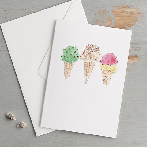 'Ice Creams' Card