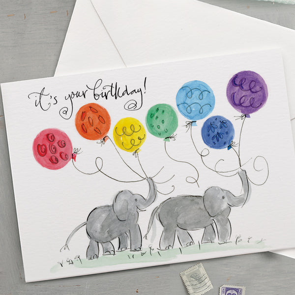 'It's Your Birthday' Elephants Birthday Card