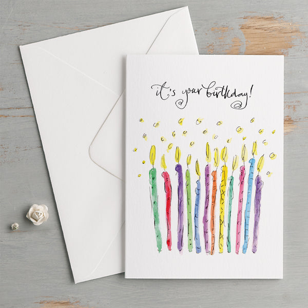 'It's Your Birthday!' Candles Birthday Card