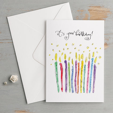 'It's Your Birthday!' Candles Birthday Card