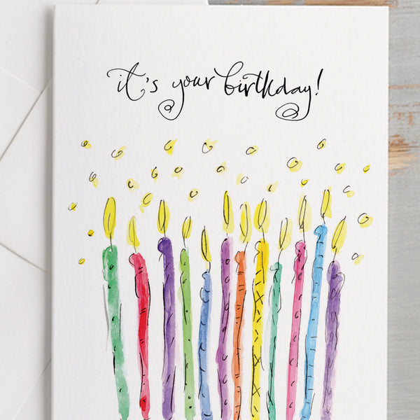 'It's Your Birthday!' Candles Birthday Card