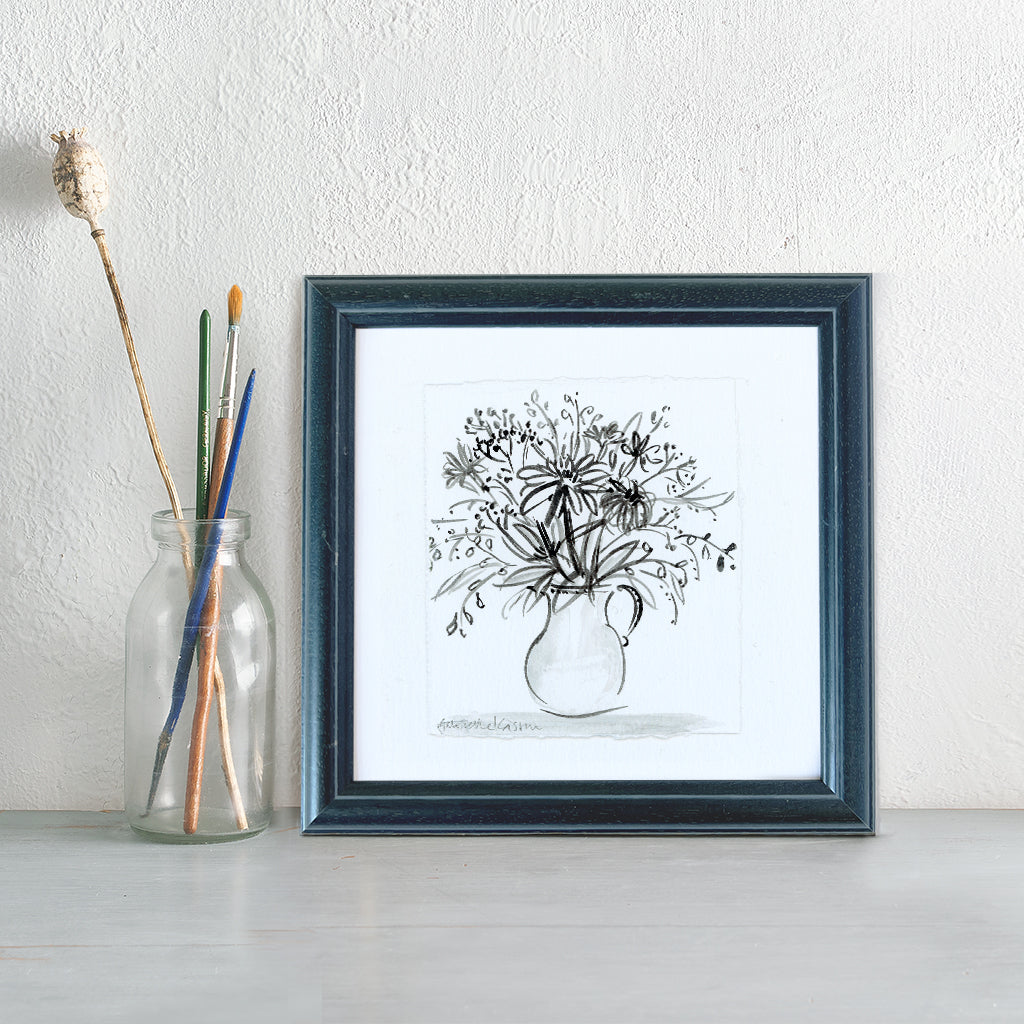 'Jug Of Flowers' Framed Original Art