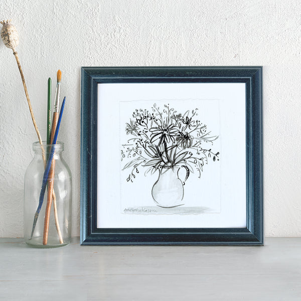 'Vase Of Flowers' Framed Original Art