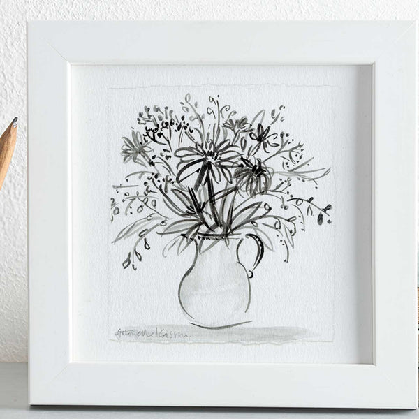 'Vase Of Flowers' Framed Original Art