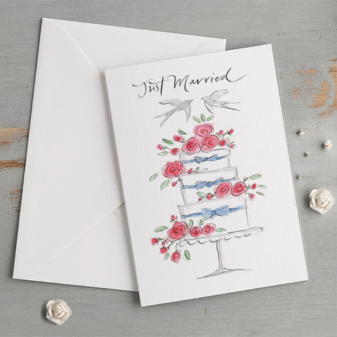 'Just Married' Wedding Card