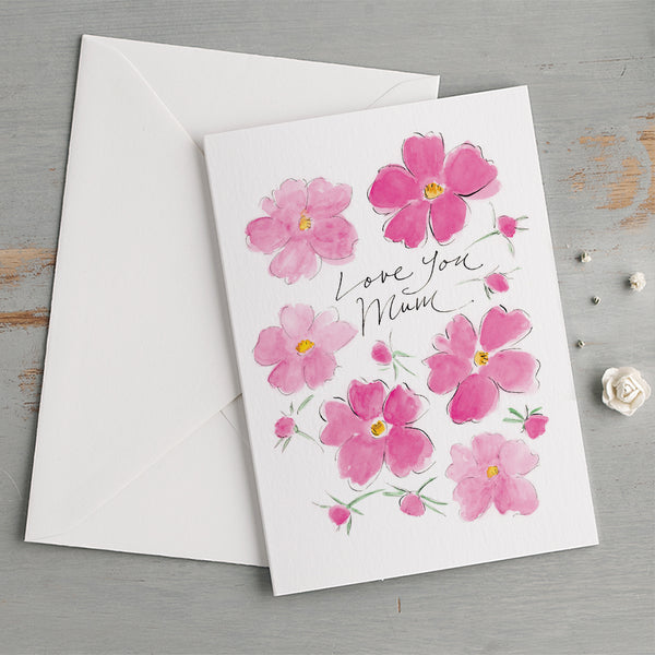'Love You Mum' Cosmos Mother's Day Card