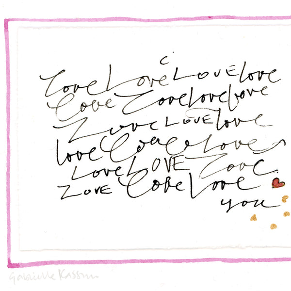 'Love, Love, Love...You' Framed Original Art