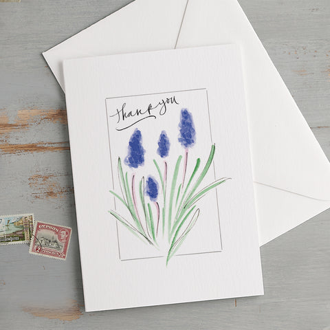 'Thank You' Muscari Card