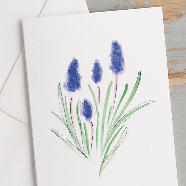 'Muscari' Spring Flower Card