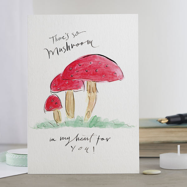 'There's So Mushroom In My Heart For You!' Veg Card