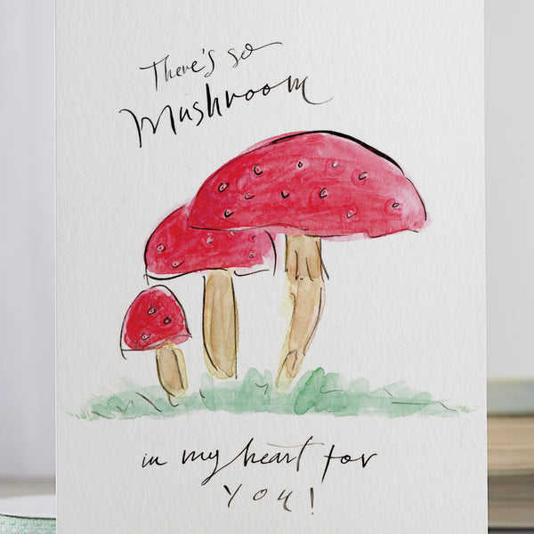 'There's So Mushroom In My Heart For You!' Veg Card