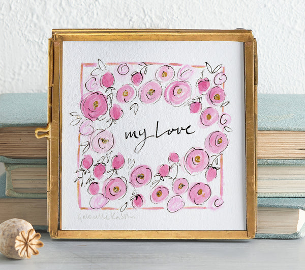 'My Love' Petite Original Framed Art