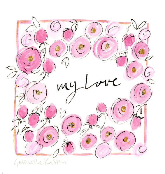 'My Love' Petite Original Framed Art