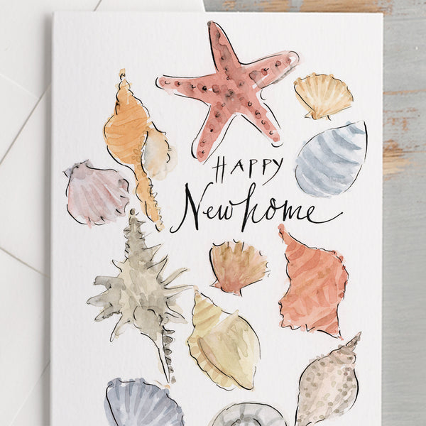 'Happy New Home!' Shells Card