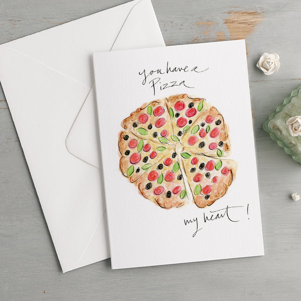 'You Have A Pizza My Heart!' Funny Romantic Love Card