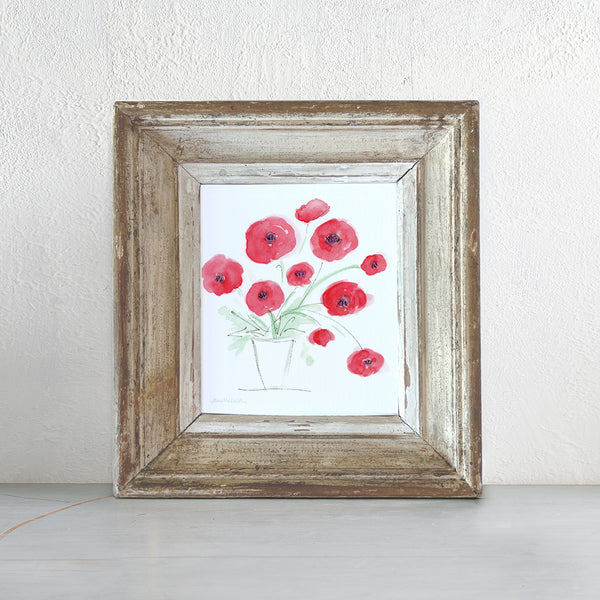 'Poppies' Framed Original Art