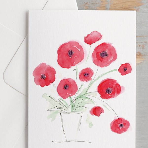 'Poppies' Framed Original Art