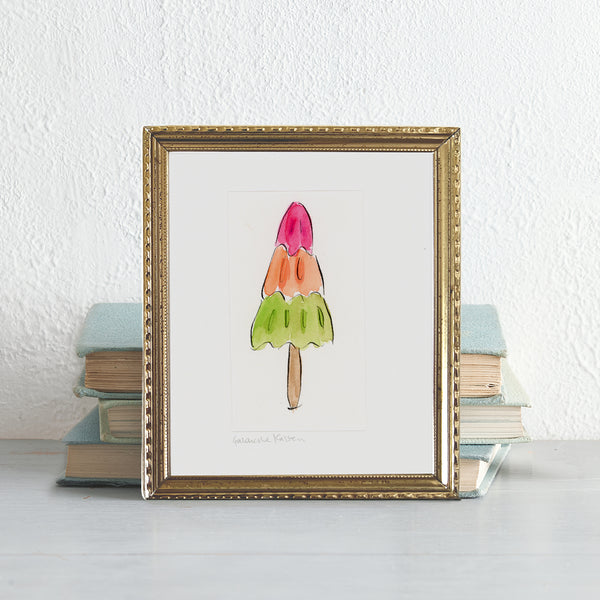 'Rocket Ice Lolly' Framed Original Art