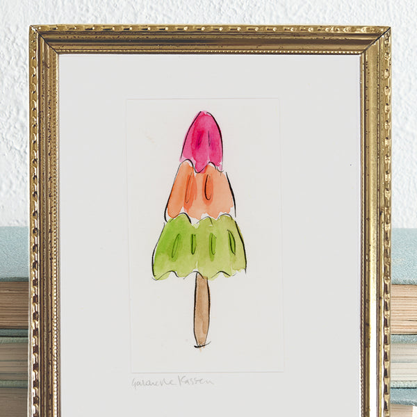 'Rocket Ice Lolly' Framed Original Art